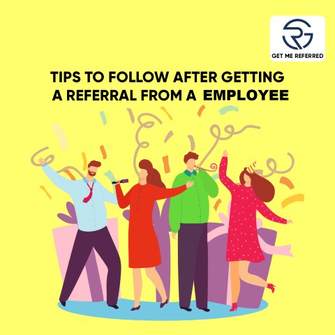 How do you respond to an employee referral?
