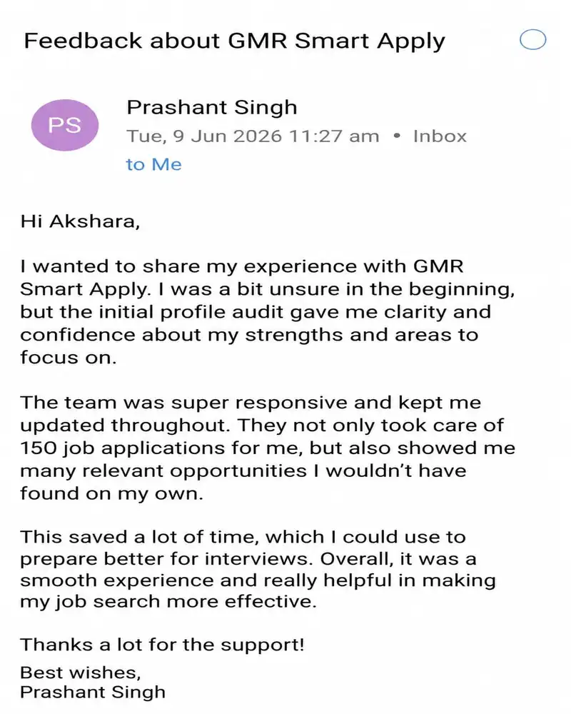 Smart Apply testimonial screenshot 5