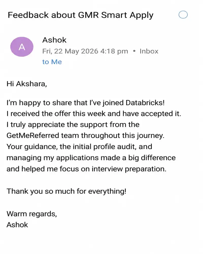 Smart Apply testimonial screenshot 6